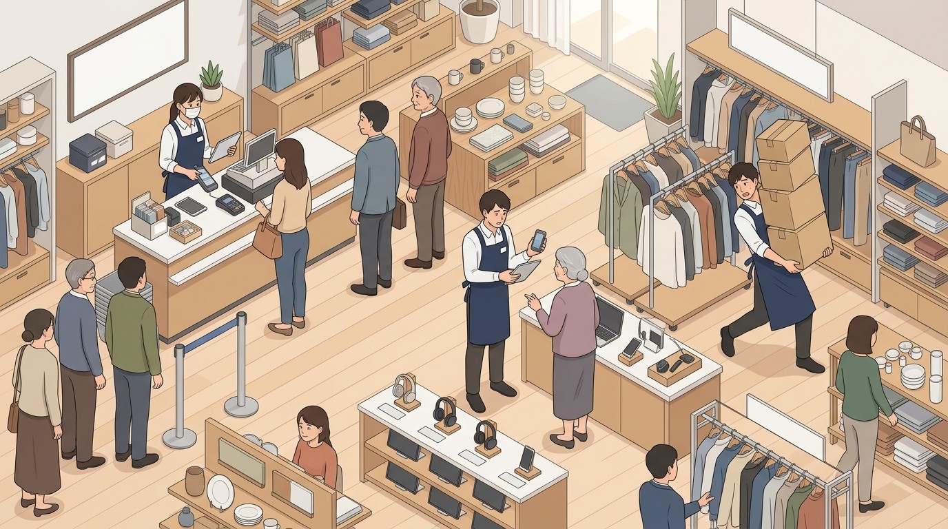 人手不足の販売・接客現場で起こりやすい3つの課題